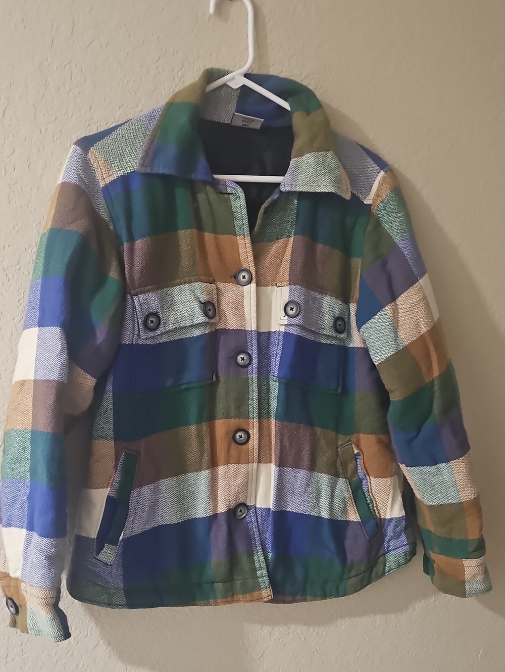 Kavu Plaid Button-Up Shacket Multicolor